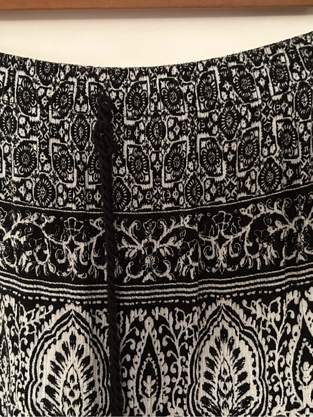Westport Black and White Boho Maxi Skirt - Picture 5 of 9